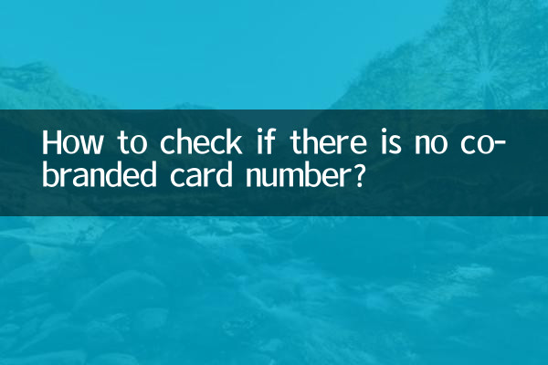 Wie kann ich überprüfen, ob keine Co-Branding-Kartennummer vorhanden ist?