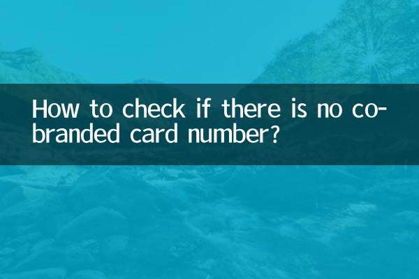 Wie kann ich überprüfen, ob keine Co-Branding-Kartennummer vorhanden ist?