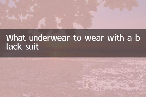 Welche Unterwäsche trägt man zum schwarzen Anzug?
