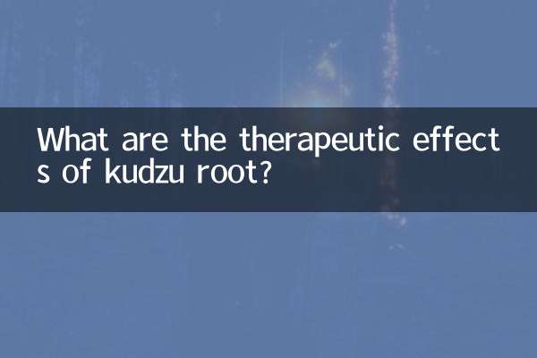 葛根有什么疗效