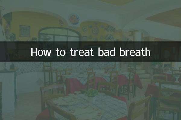 How to treat bad breath