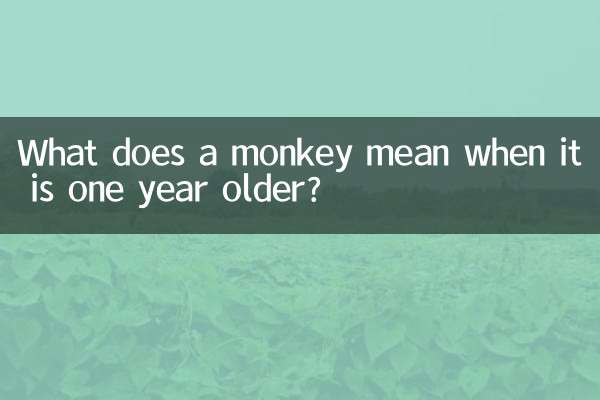 What does a monkey mean when it is one year older?