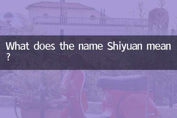 Shiyuan নামের মানে কি?