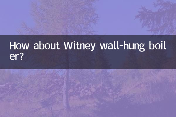 Wie wäre es mit dem wandhängenden Heizkessel Witney?