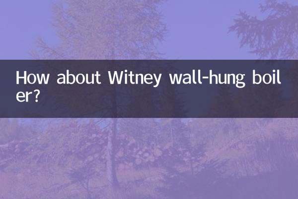 Wie wäre es mit dem wandhängenden Heizkessel Witney?