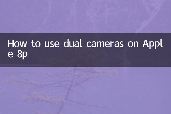 苹果8p双摄像头怎么用