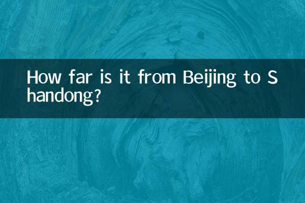 Wie weit ist es von Peking nach Shandong?