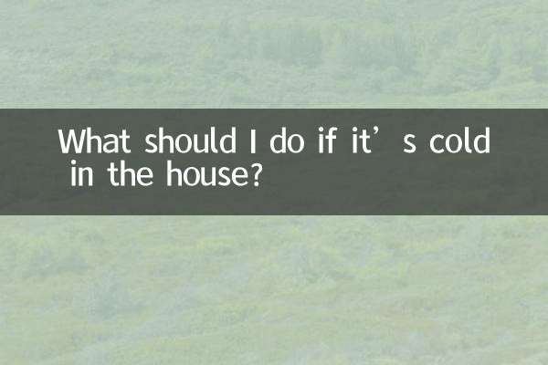 Was soll ich tun, wenn es im Haus kalt ist?