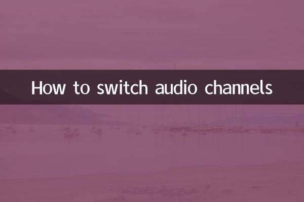 音声チャンネルを切り替える方法