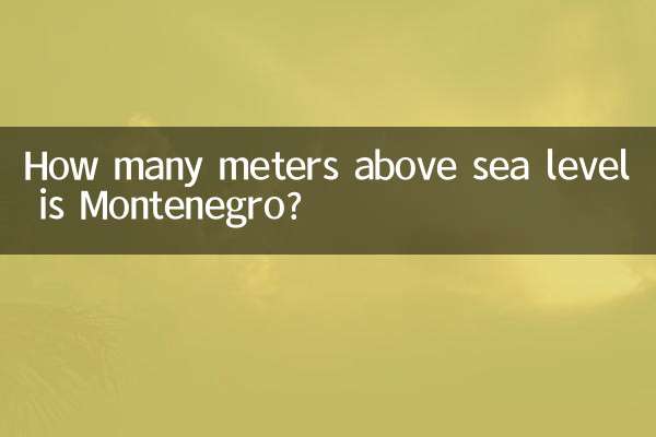 Quantos metros acima do nível do mar está Montenegro?