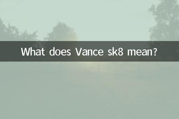 Was bedeutet Vance sk8?