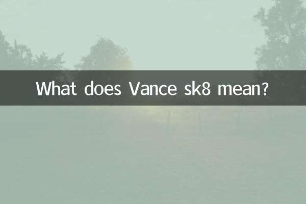 Que signifie Vance sk8 ?