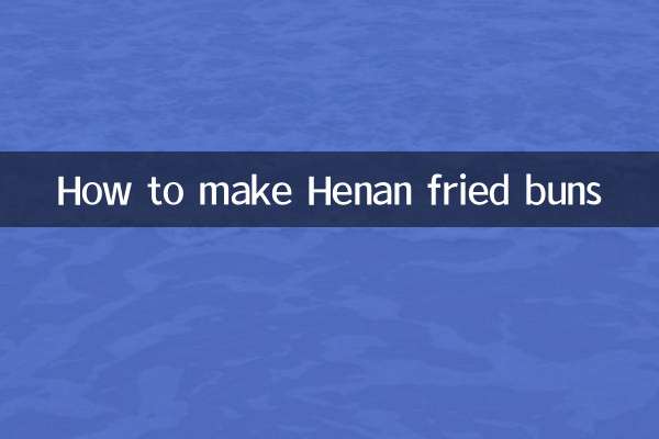Wie man frittierte Henan-Brötchen macht
