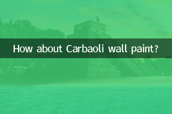 Carbaoli 벽 페인트는 어떻습니까?