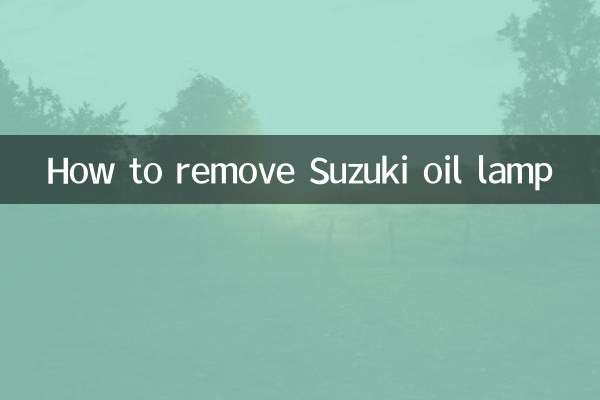 سوزوکی آئل لیمپ کو کیسے ختم کریں