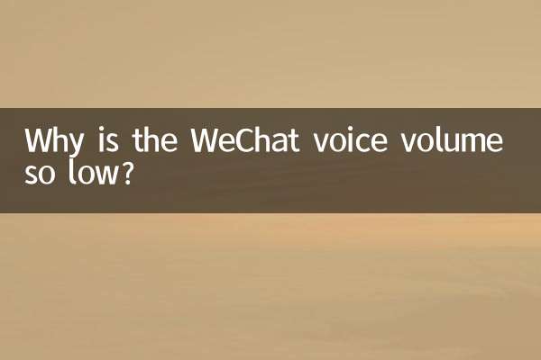 WeChat ভয়েস ভলিউম এত কম কেন?