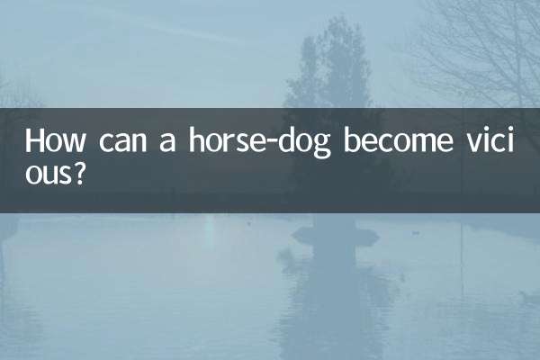 Come può un cane-cavallo diventare feroce?
