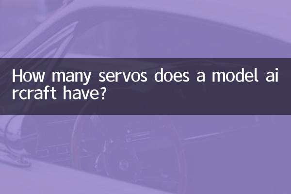 एक मॉडल विमान में कितने सर्वो होते हैं?