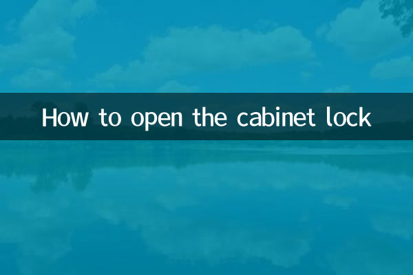 So öffnen Sie das Schrankschloss
