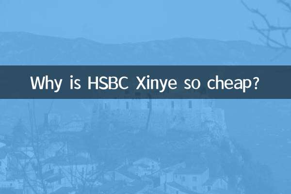 ¿Por qué HSBC Xinye es tan barato?