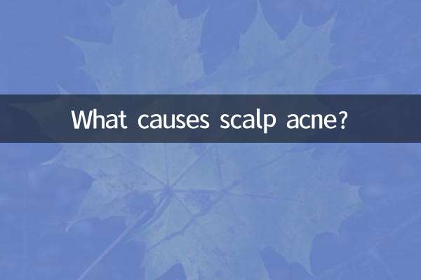 What causes scalp acne?