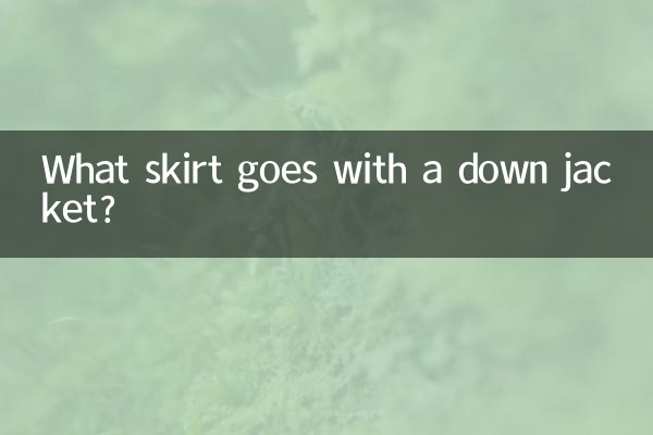 Welcher Rock passt zur Daunenjacke?