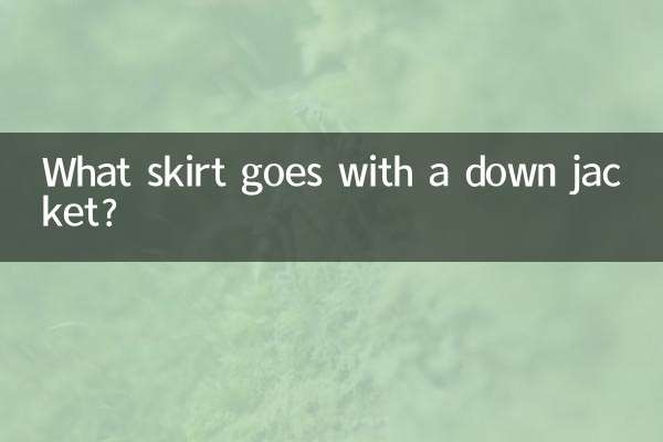 کون سا اسکرٹ ڈاؤن جیکٹ کے ساتھ جاتا ہے؟