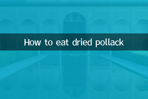 Comment manger du lieu jaune séché