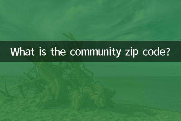 コミュニティの郵便番号は何ですか?