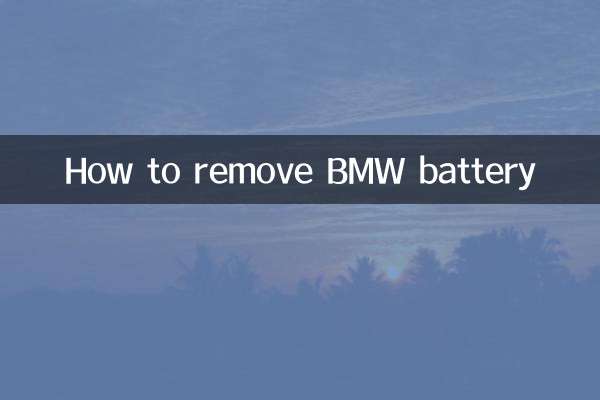 बीएमडब्ल्यू बैटरी कैसे निकालें