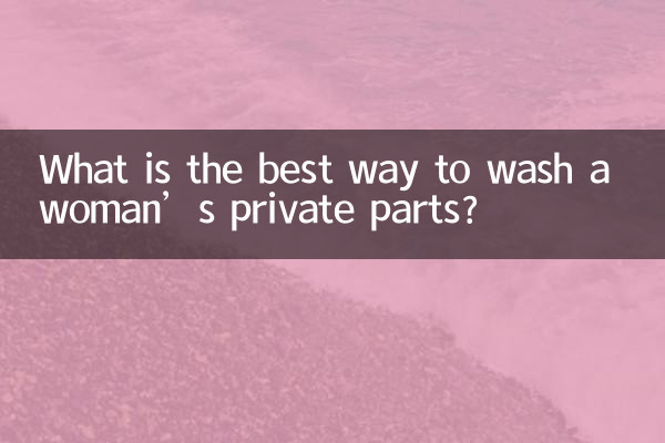 Qual a melhor forma de lavar as partes íntimas de uma mulher?