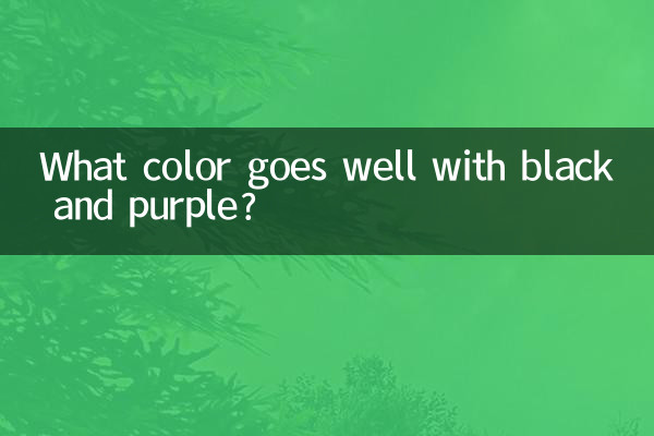 黑紫色配什么色好看
