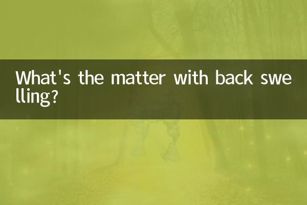 Qual è il problema con il gonfiore alla schiena?