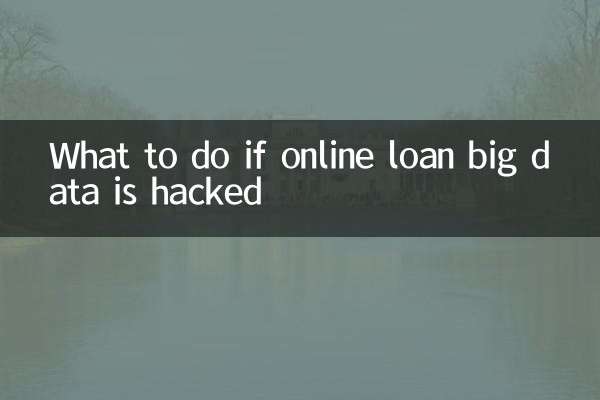 Que faire si le Big Data de prêt en ligne est piraté