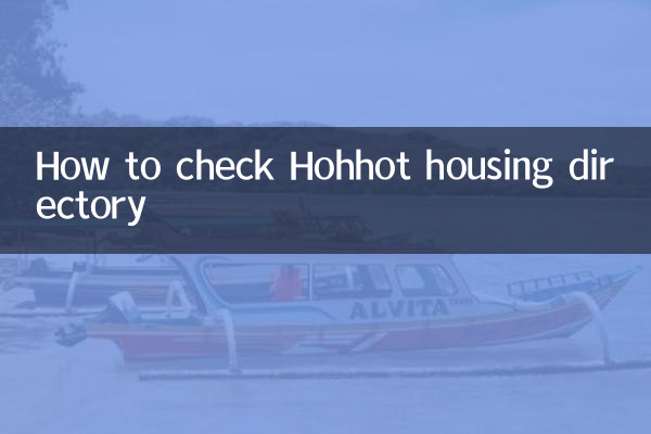 フフホトの住宅名簿の確認方法