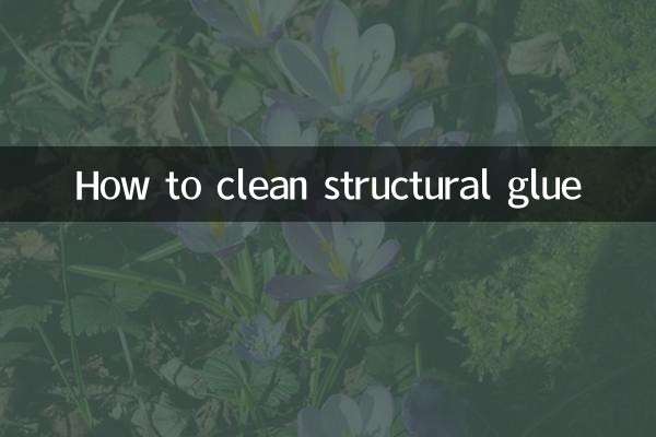 How to clean structural glue