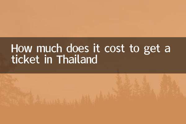 Combien cela coûte-t-il pour obtenir un billet en Thaïlande