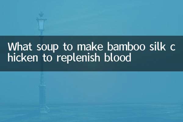 Welche Art von Suppe kann man mit zerkleinertem Bambushühnchen zubereiten, um das Blut wieder aufzufüllen?