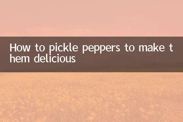 Como fazer picles de pimentas para torná-las deliciosas