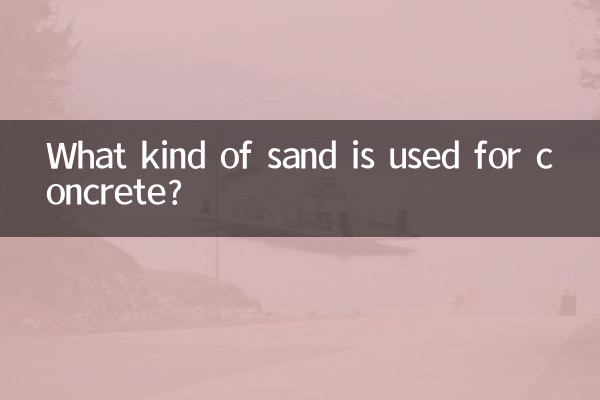 Welcher Sand wird für Beton verwendet?