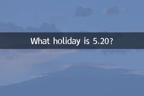 ما هي العطلة 5.20؟