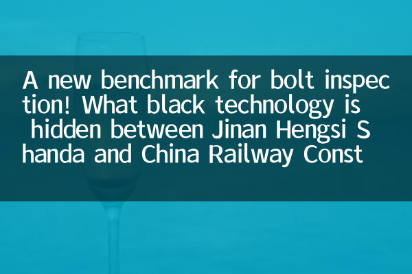 Un nuovo punto di riferimento per l'ispezione dei bulloni! Quale tecnologia nera è nascosta tra Jinan Hengsi Shanda e China Railway Construction?
