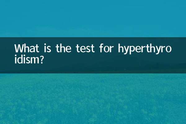 Was ist der Test für Hyperthyreose?
