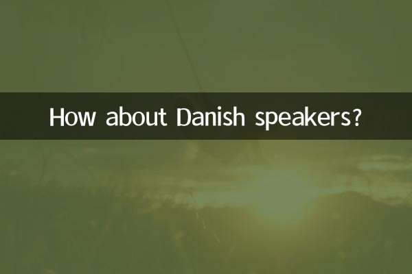 ¿Qué tal los hablantes de danés?