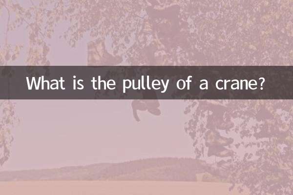 Что такое шкив крана?