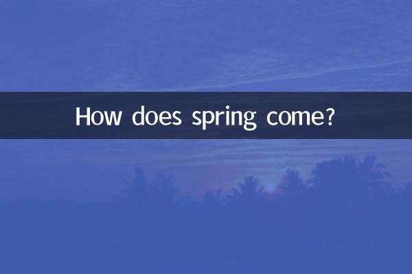 Как приходит весна?