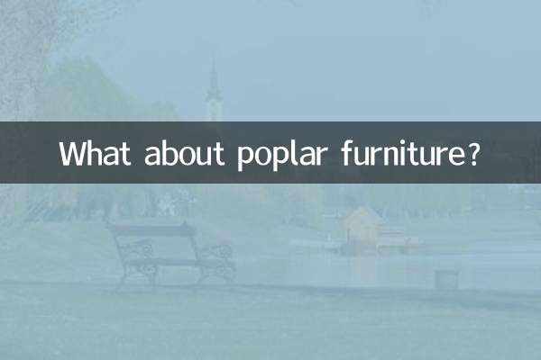 E i mobili in pioppo?