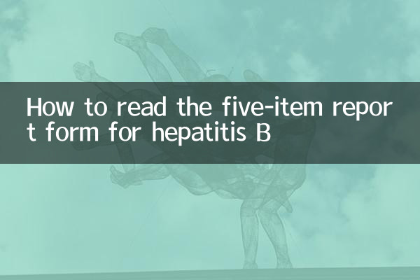 How to read the five-item report form for hepatitis B