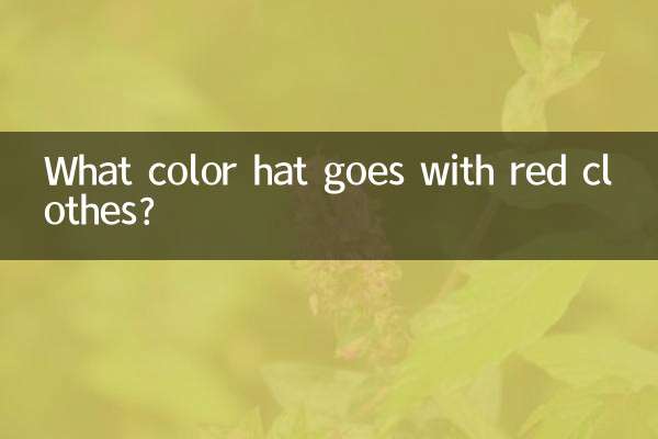 De quelle couleur de chapeau va avec les vêtements rouges ?