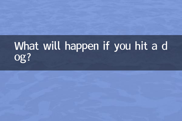 Cosa succederà se colpisci un cane?